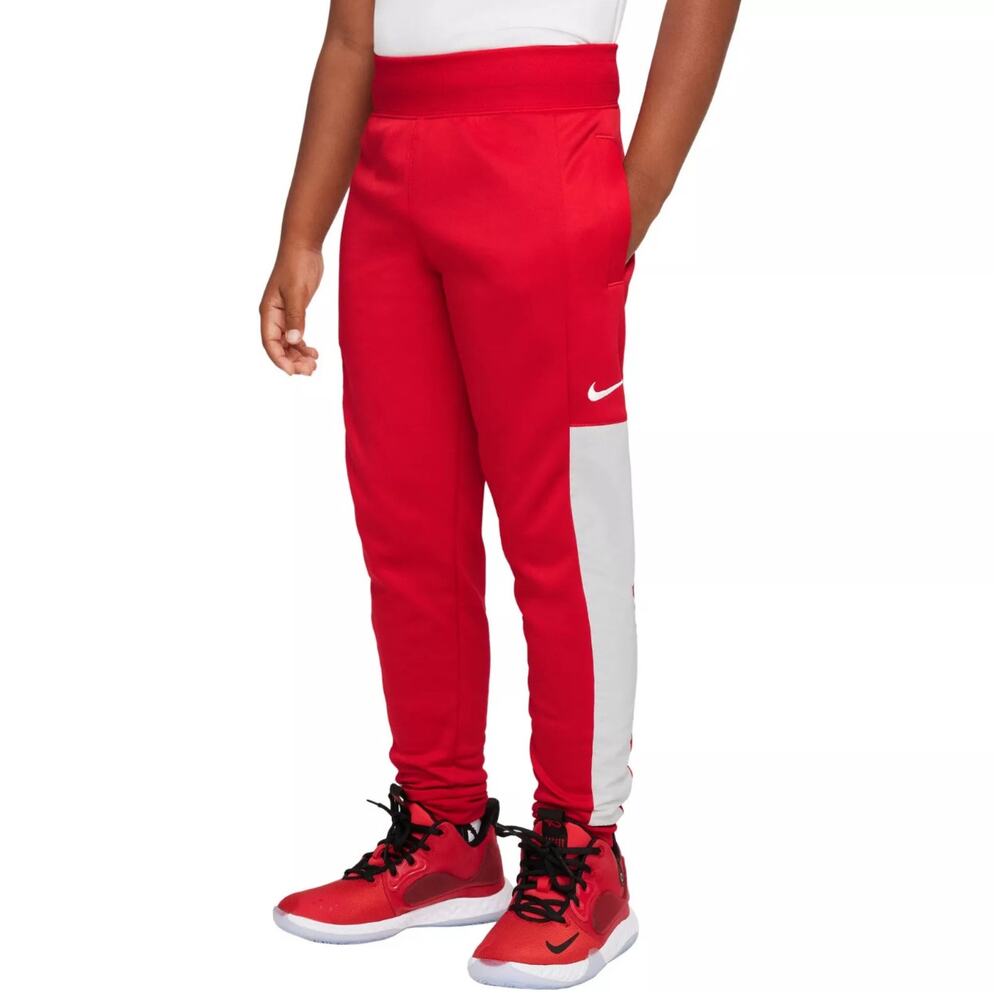 Nike Therma-Fit Elite Basketball Pants Red Big Boys Size L